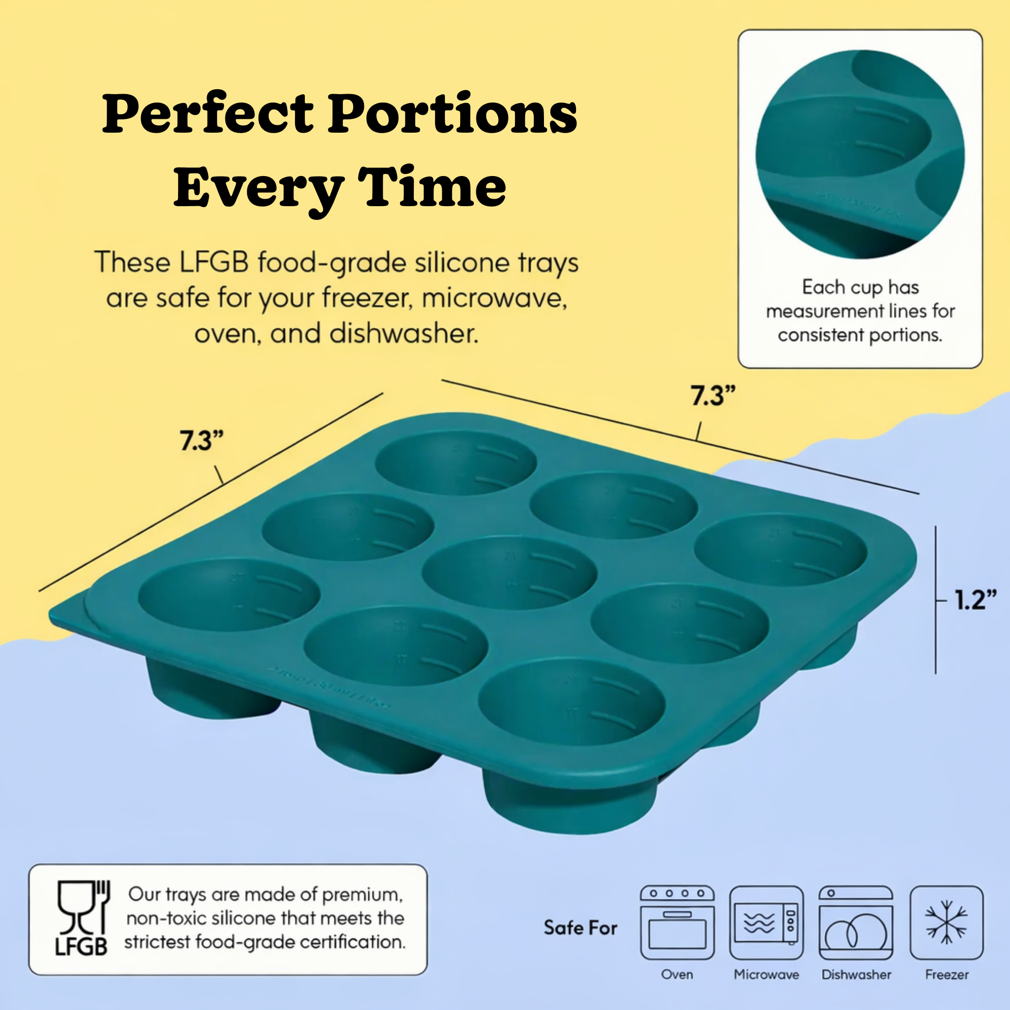 2-Tbsp Anytime Freezer Tray Multipack