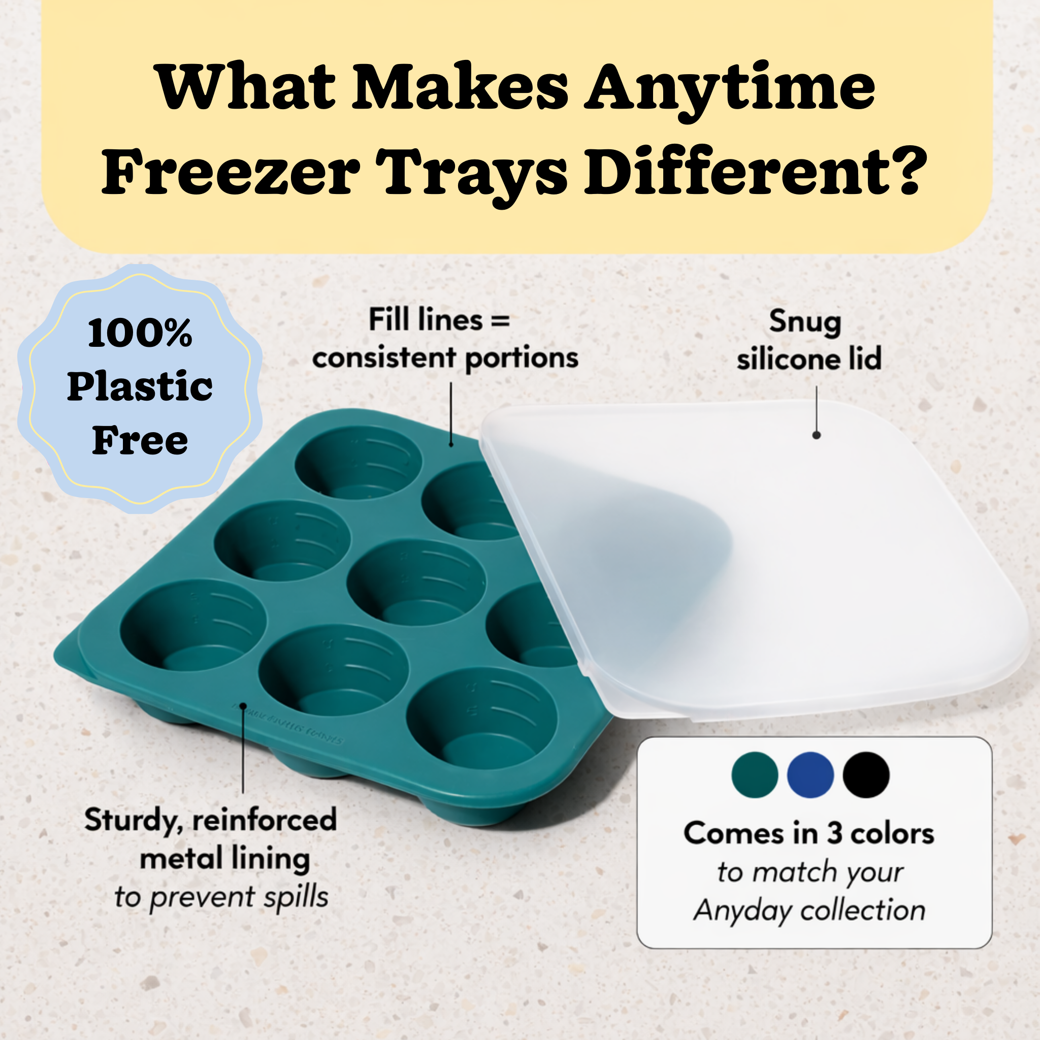 2-Tbsp Anytime Freezer Tray Multipack