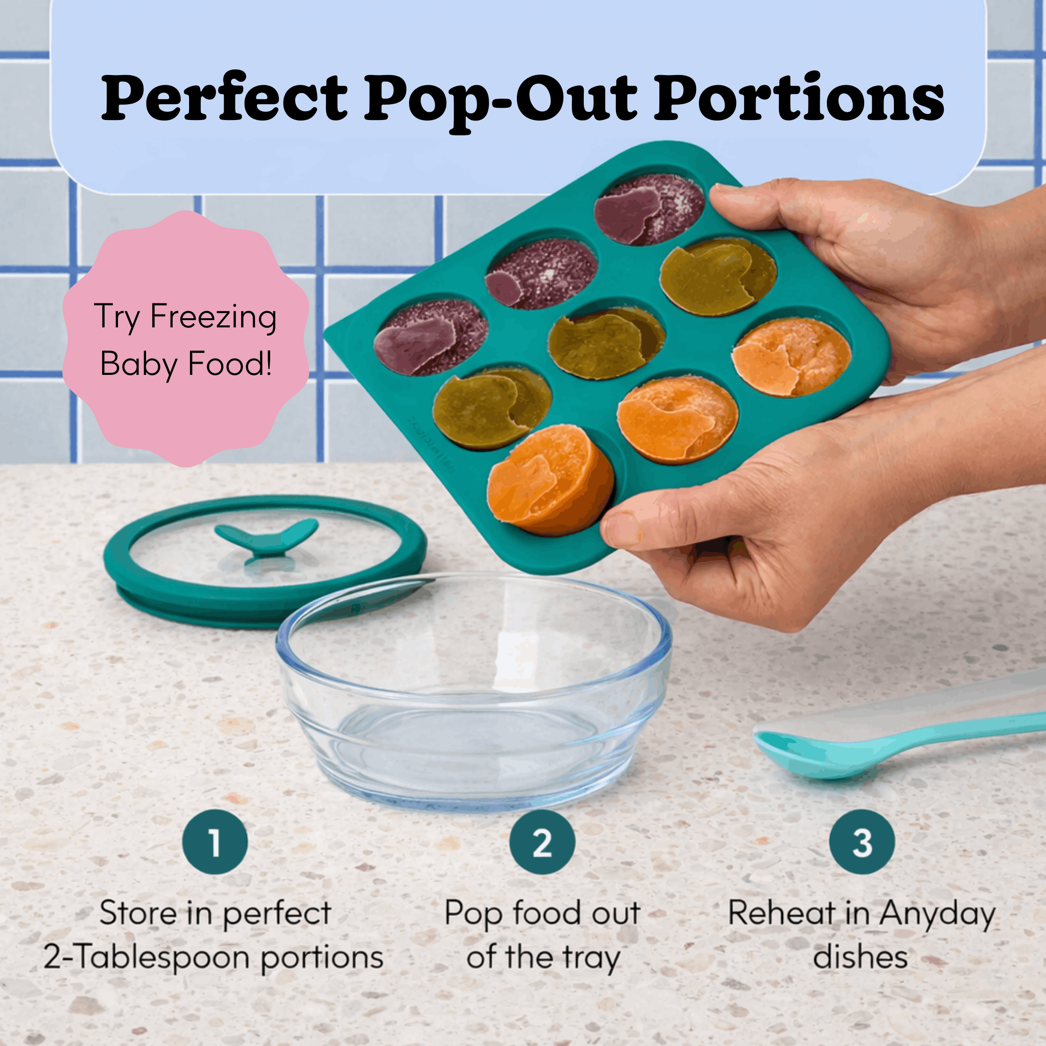 2-Tbsp Anytime Freezer Tray Multipack