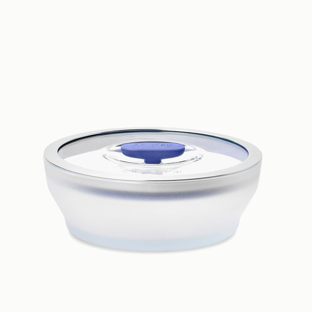 4-Cup Glass Round Shallow Dish