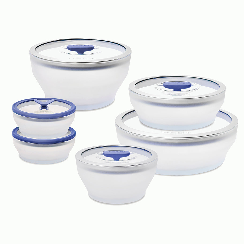 12-Piece Glass Round Dish Set