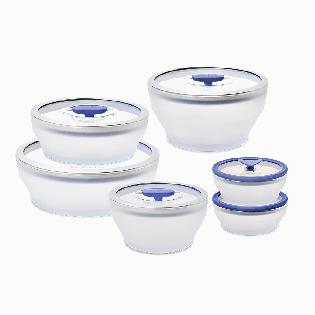 12-Piece Glass Round Dish Set