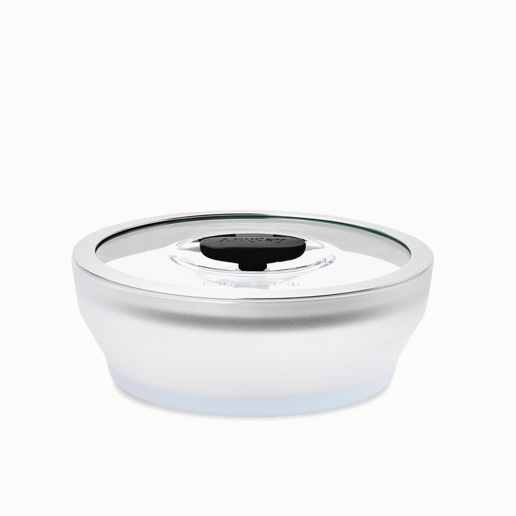 4-Cup Glass Round Shallow Dish