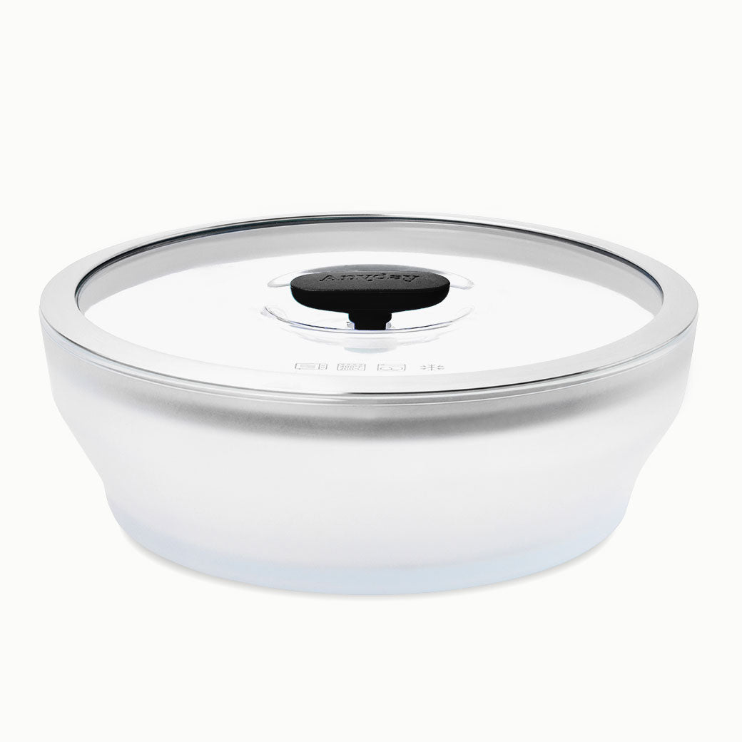7-Cup Glass Round Shallow Dish