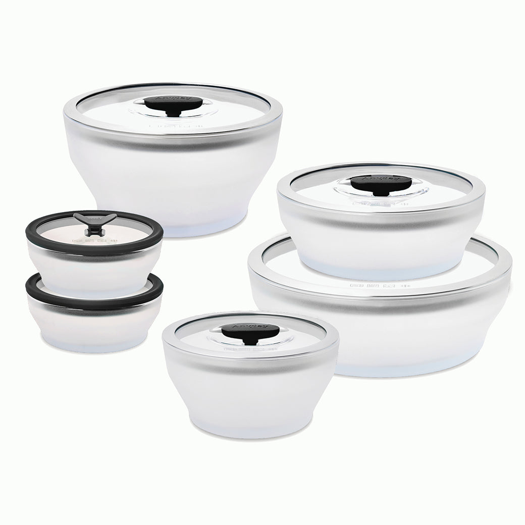12-Piece Glass Round Dish Set
