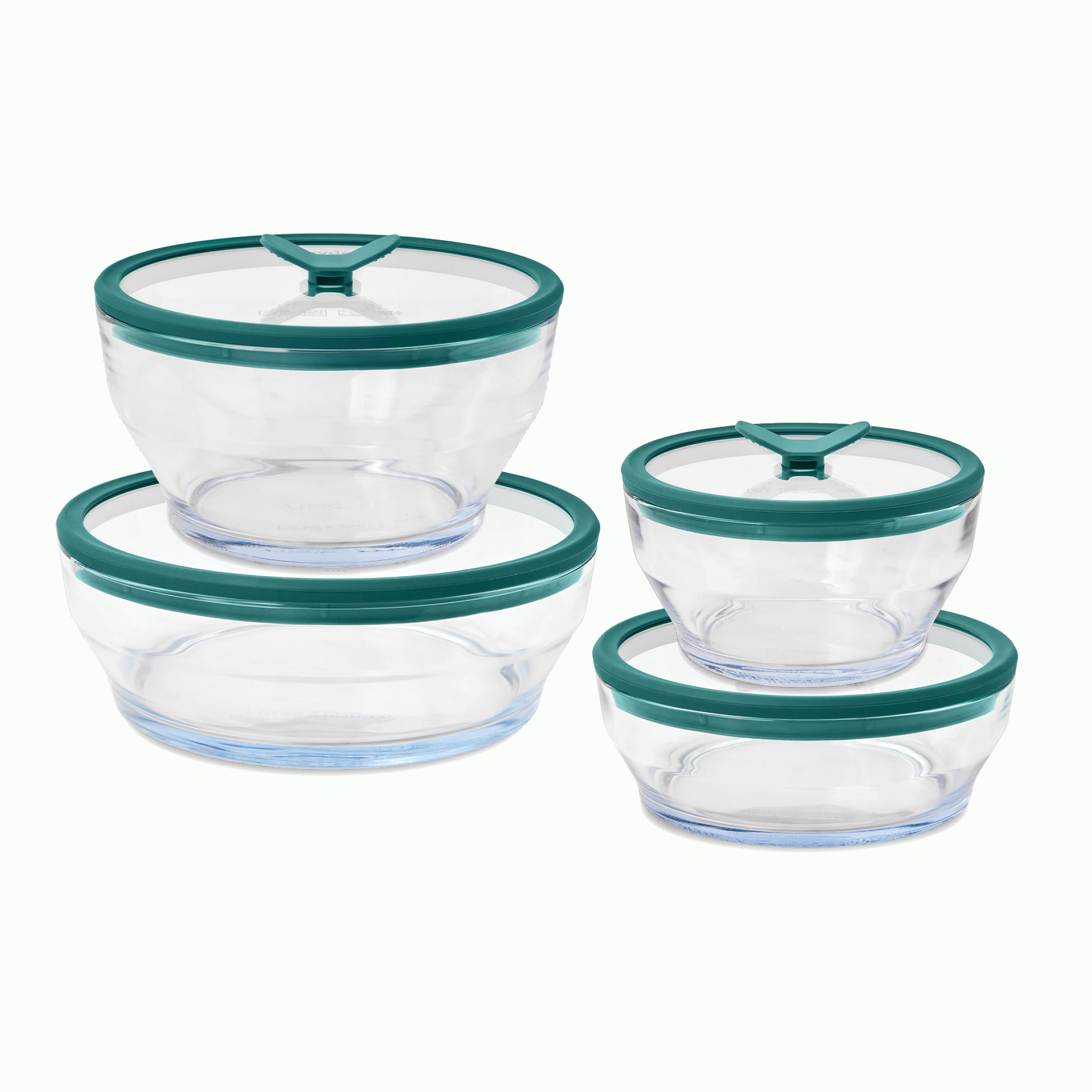 8-Piece Glass Round Dish Set