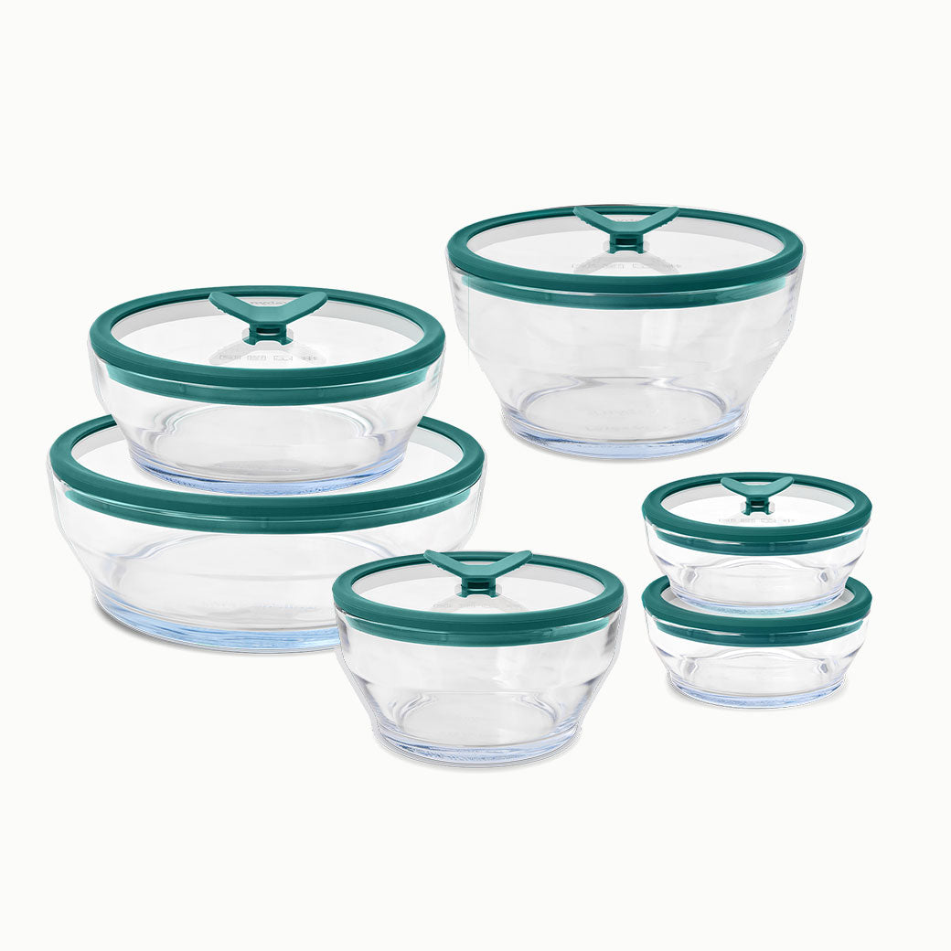12-Piece Glass Microwave Cookware Food Storage Set – Anyday