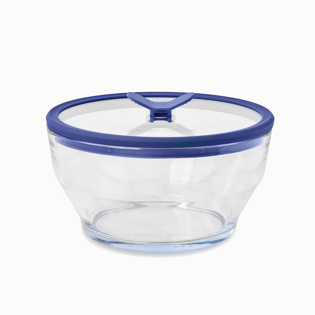 8-Cup Glass Round Deep Dish