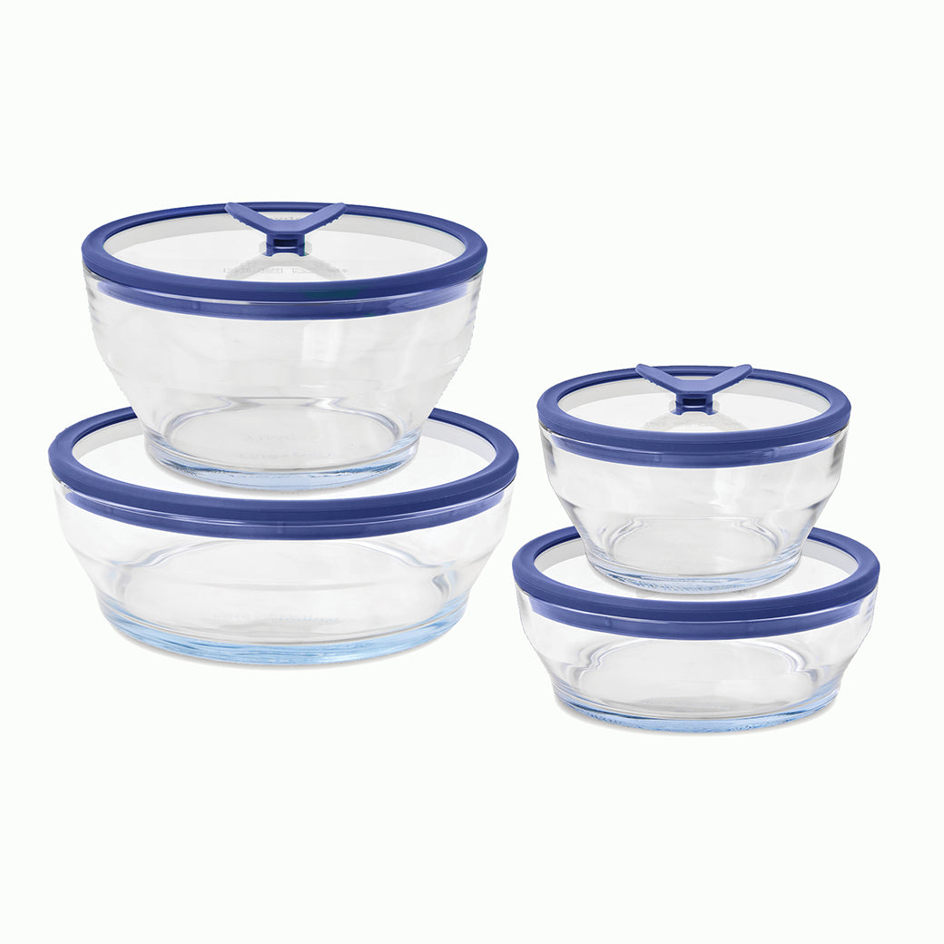 8-Piece Glass Round Dish Set