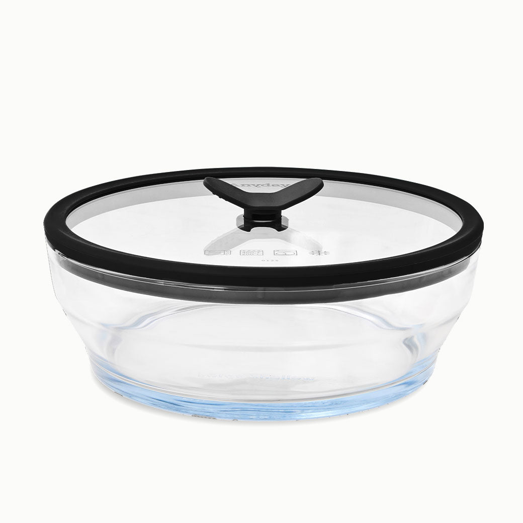 7-Cup Glass Round Shallow Dish