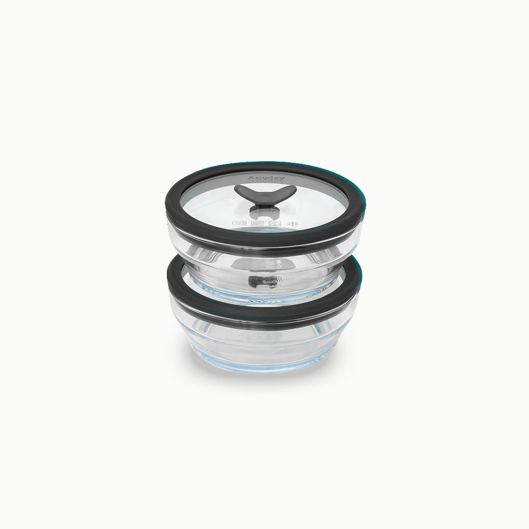2-Cup Glass Round Dish Multipack