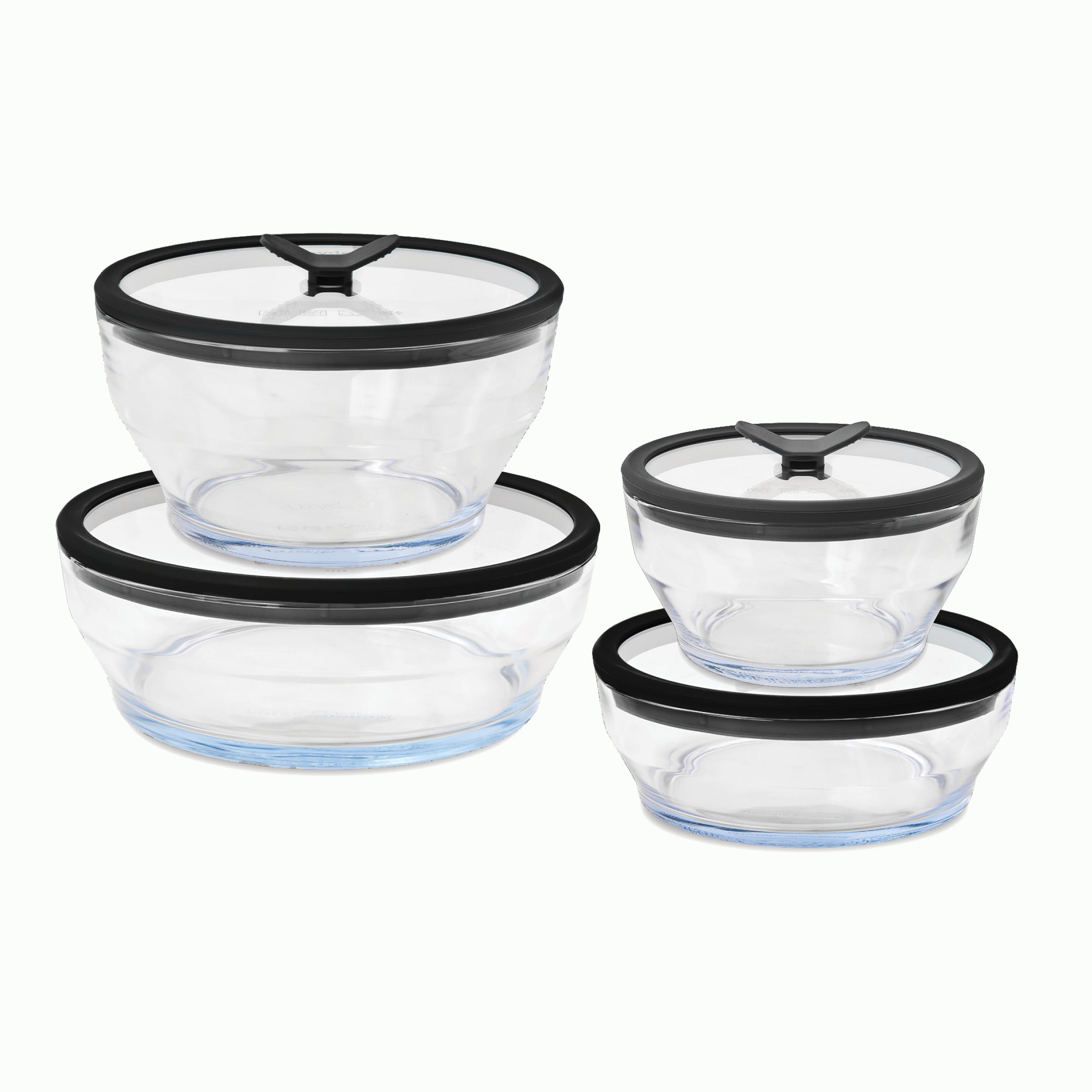 8-Piece Glass Round Dish Set