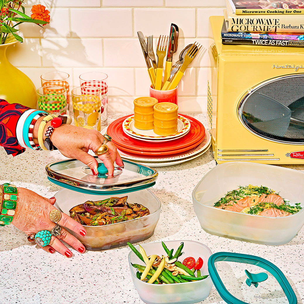 8-Piece Glass Square Dish Set