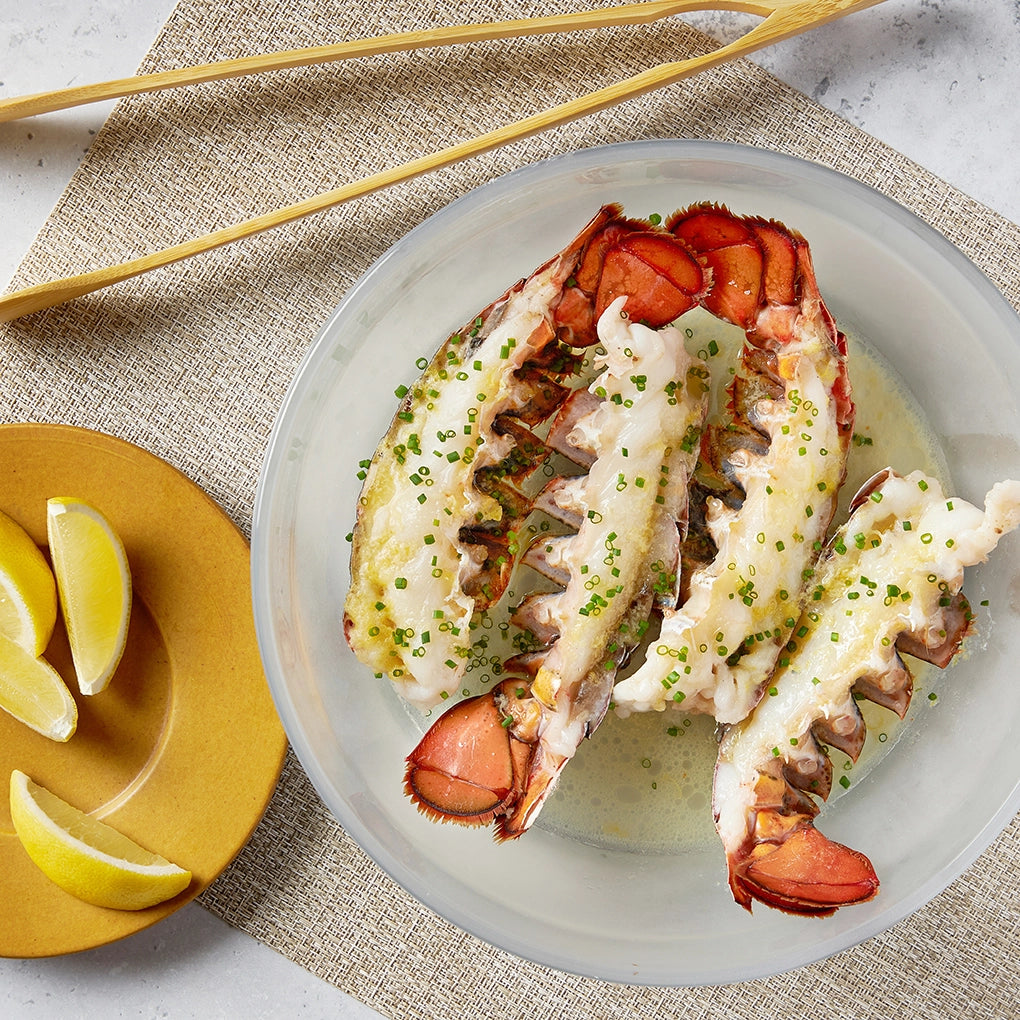 Quick Garlic Butter Lobster Tail in the Microwave | Anyday