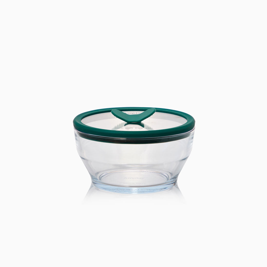 4-Cup Glass Round Deep Dish