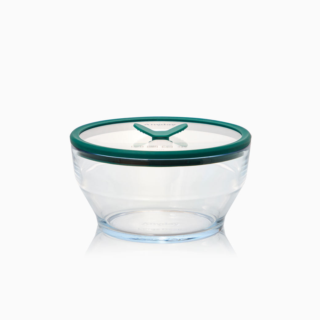8-Cup Glass Round Deep Dish