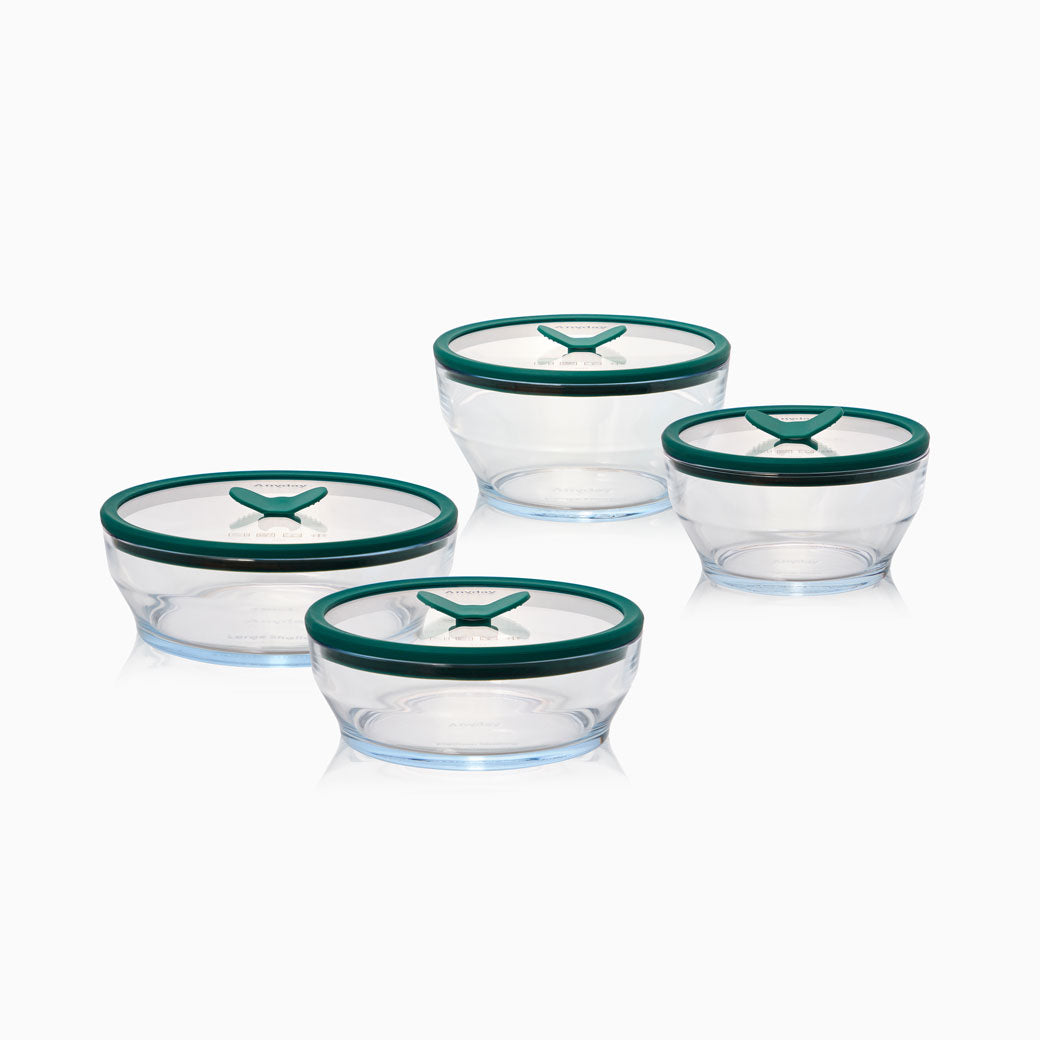 8-Piece Glass Round Dish Set