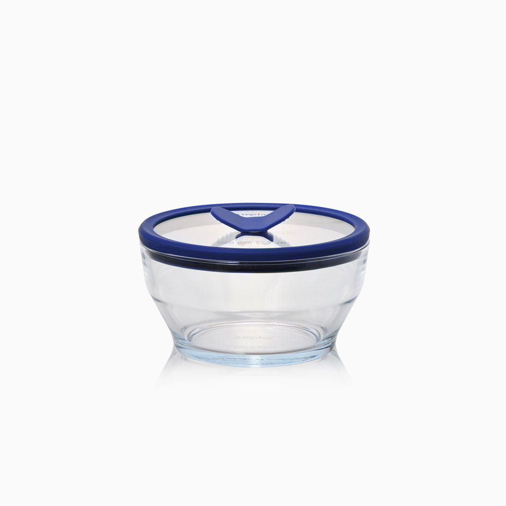 4-Cup Glass Round Deep Dish