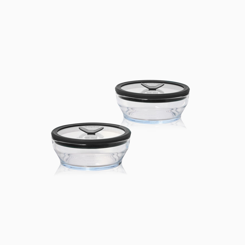2-Cup Glass Round Dish Multipack