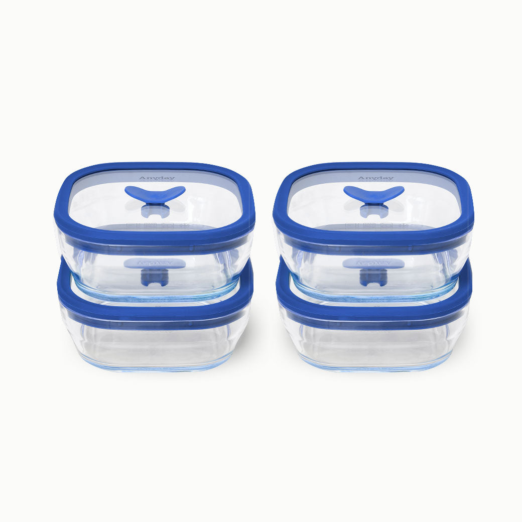 8-Piece Glass Food Storage Set