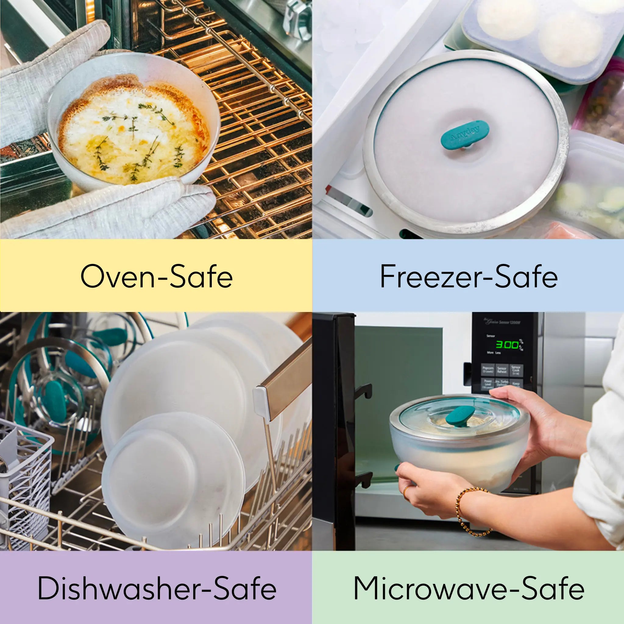 12-Cup Glass Round Deep Dish