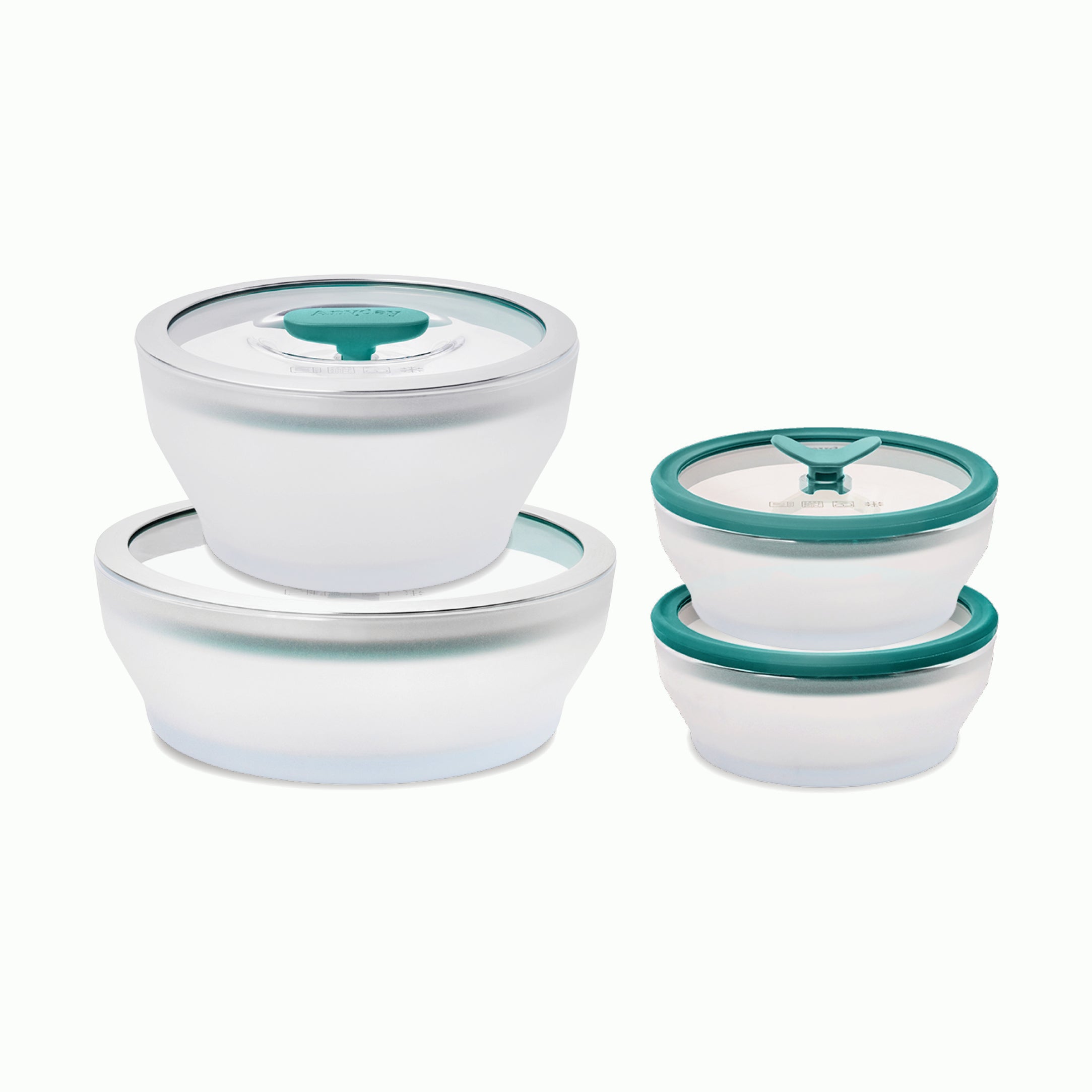 8-Piece Glass Round Dish Small Spaces Set