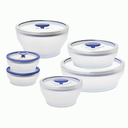 12-Piece Glass Round Dish Set