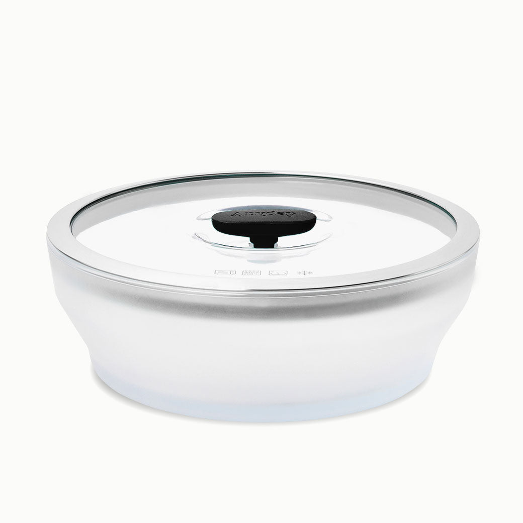 7-Cup Glass Round Shallow Dish