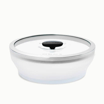 7-Cup Glass Round Shallow Dish