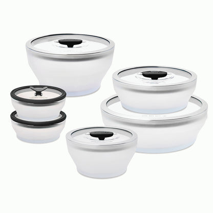 12-Piece Glass Round Dish Set