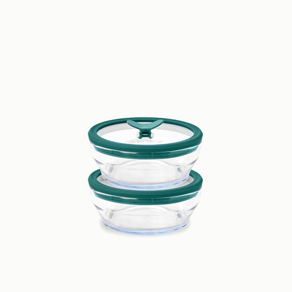 2-Cup Glass Round Dish Multipack