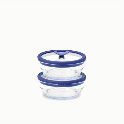 2-Cup Glass Round Dish Multipack