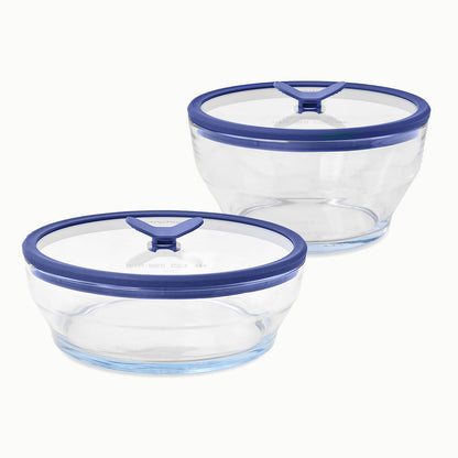 4-Piece Glass Round Dish Set