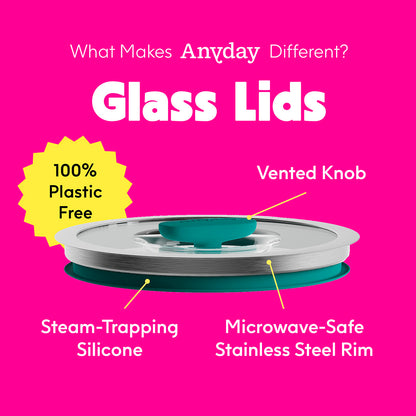 4-Piece Glass Round Dish Set + Cookbooklet Bundle