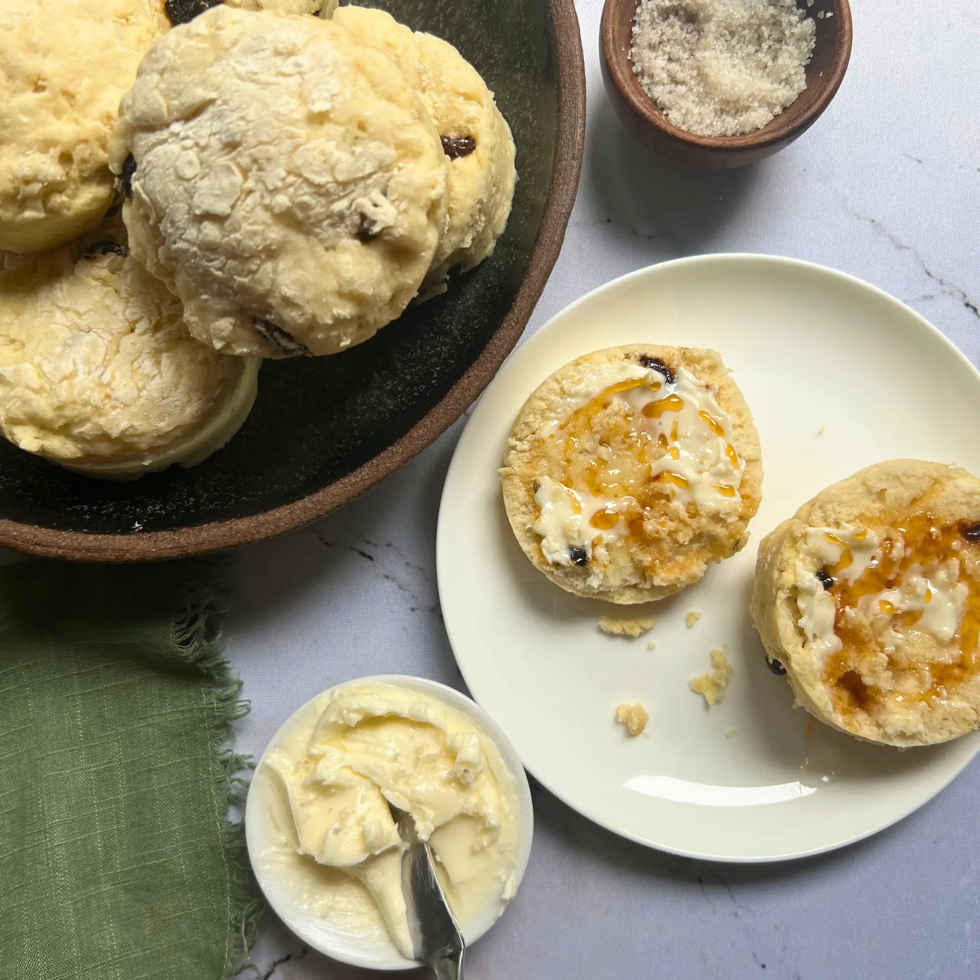 Deliciously fresh Irish Soda Bread made and served in the silicone Anytime Trays in the microwave! This traditional bread is effortlessly prepared, providing a comforting, homemade touch perfect for any meal. Its easy preparation and moist texture make it an ideal choice for cozy dinners or as a versatile side.