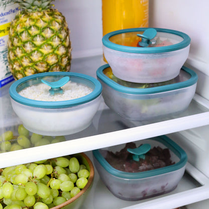 8-Piece Glass Food Storage Set