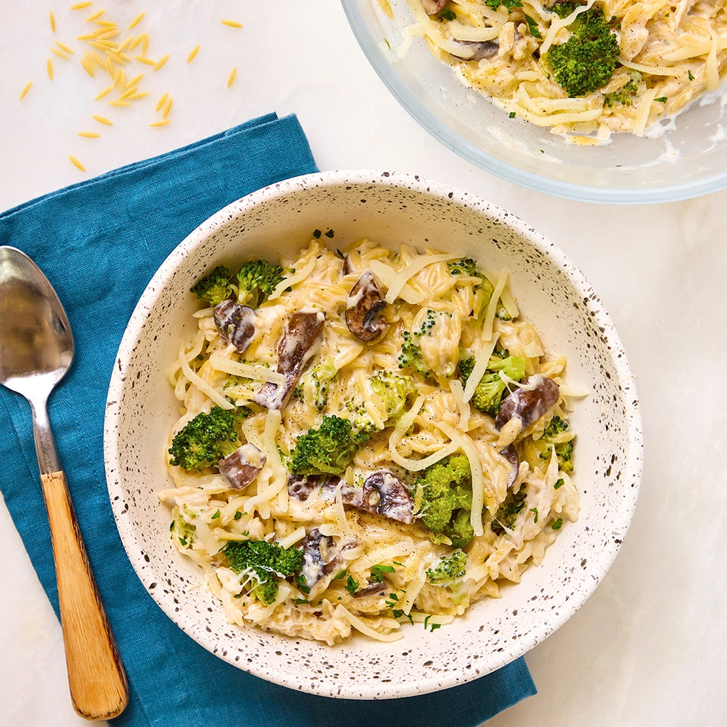 Cheesy Broccoli Orzo