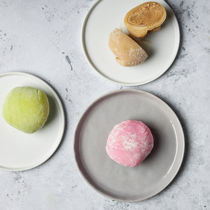 Delightful mochi ice cream made in the glass Anyday dish, featuring soft and chewy mochi filled with creamy ice cream in various flavors. This fun and easy microwave recipe creates a deliciously unique dessert, perfect for satisfying your sweet tooth.
