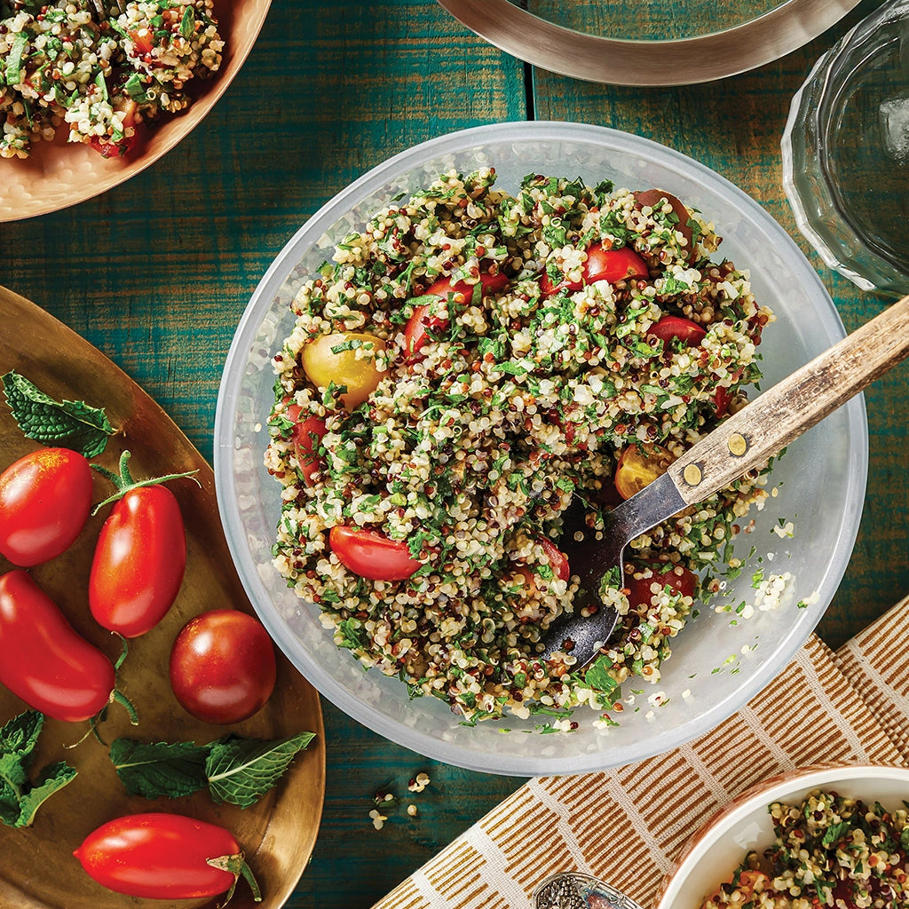 Quick Quinoa Tabbouleh Salad in the Microwave Anyday