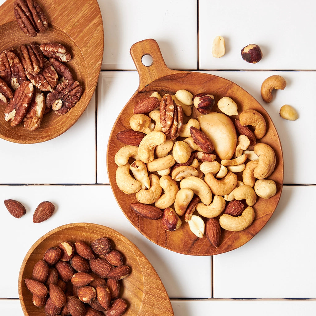 Toasted nuts made in the microwave using the glass Anyday dish, delivering perfectly roasted and crunchy nuts with rich, deep flavors. Enjoy a quick and easy snack or topping, ready in minutes.