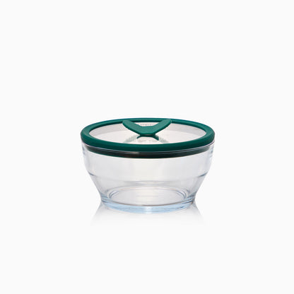 4-Cup Glass Round Deep Dish