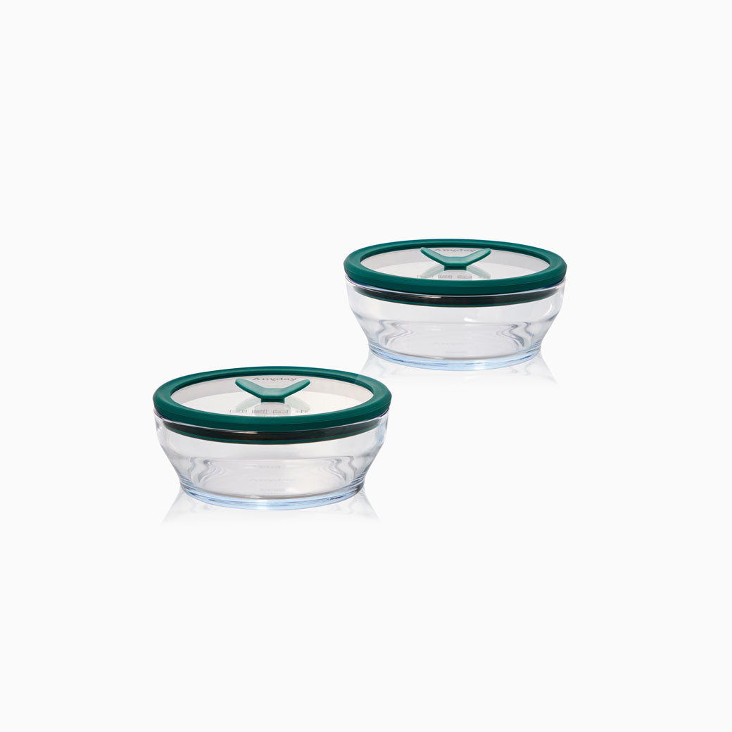 2-Cup Glass Round Dish Multipack