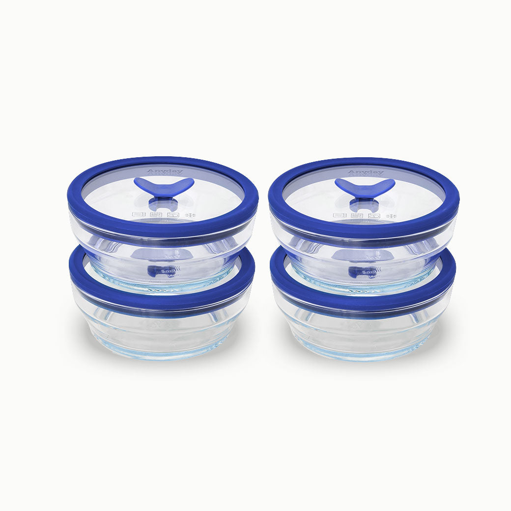 8-Piece Glass Food Storage Set
