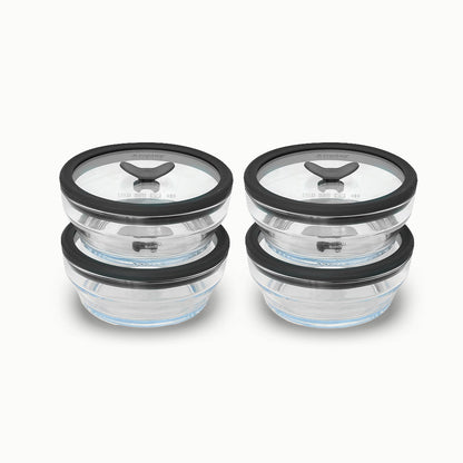 8-Piece Glass Food Storage Set