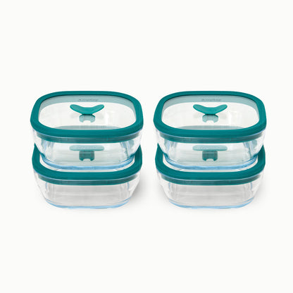 8-Piece Glass Food Storage Set