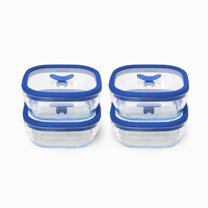 8-Piece Glass Food Storage Set