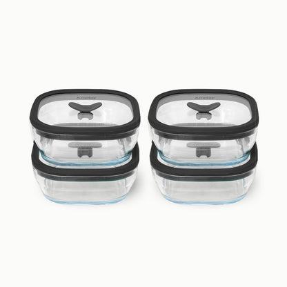 8-Piece Glass Food Storage Set