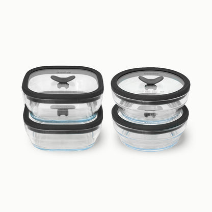 8-Piece Glass Food Storage Set