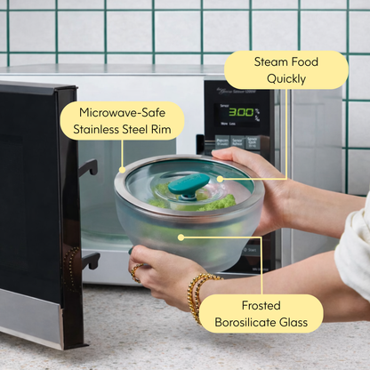 14-Piece Glass Round Dish Set