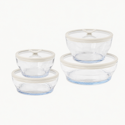 8-Piece Glass Round Dish Set
